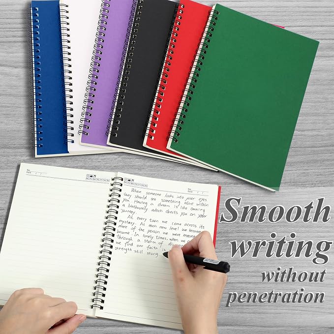 Leelosp 12 Pack Small Spiral Notebook A5 Lined College Ruled Spiral Journal - Image 4