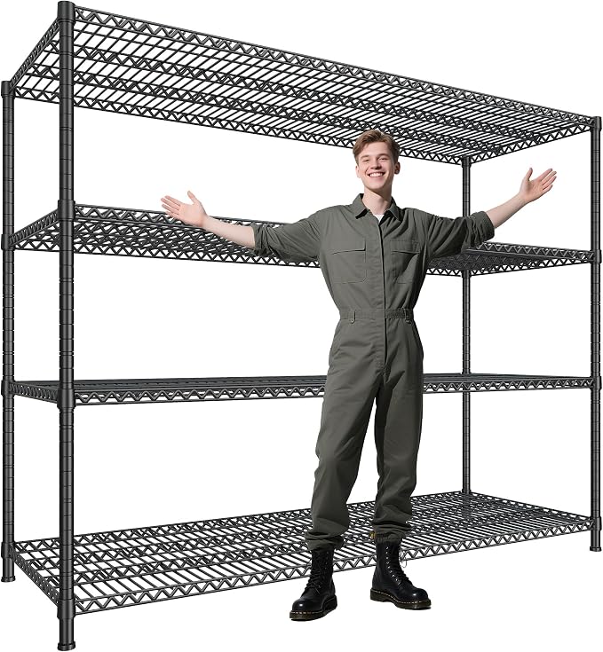 DurayLoly 2500 LBS Shelf Storage Shelves 68.1" W Wire Shelving Unit, Garage by Durayloly