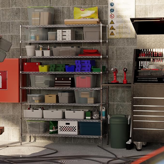 Regal Altair 18" Deep x 60" Wide x 86" Height Wire Shelving Kit | 8-Tier | NSF - Image 7