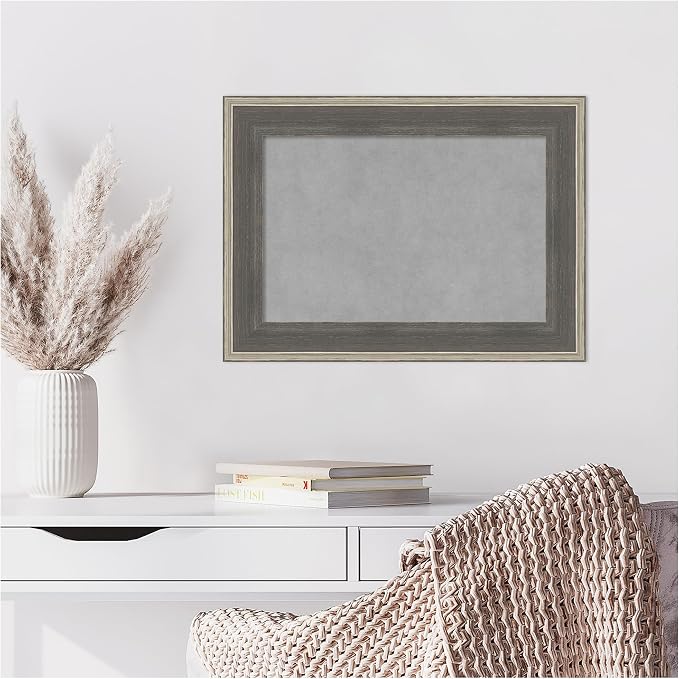 Amanti Art Grey Framed Magnetic Board 17x23 Small Vision Board - Image 7