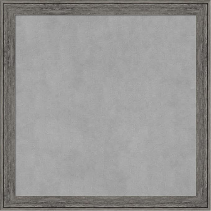 Amanti Art Grey Framed Magnetic Board 23x23 Medium Vision Board by AmantiArt