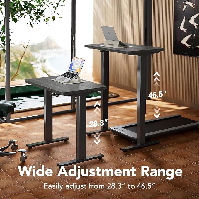 HUANUO Electric Standing Desk, 4 Memory Height Settings, Sit to Stand Up Desk - Image 4