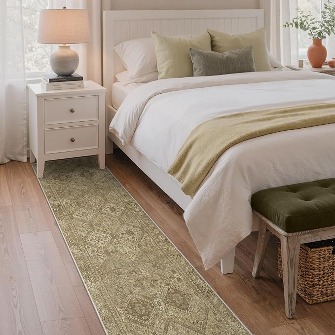 GENIMO Runner Rug 2x7 Non Slip Machine Washable Hallway Runner Rug, Low Pile - Image 3