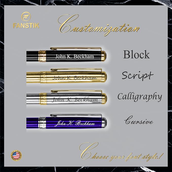 FANSTIK Customized Luxury Fountain pen, fancy gift set - Image 6