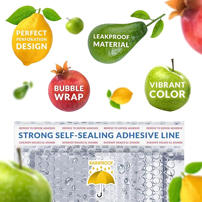 Amiff Silver Thermal Bubble Mailer, 18 x 22 Inches. 50 Pack Metallic Bubble - Image 4