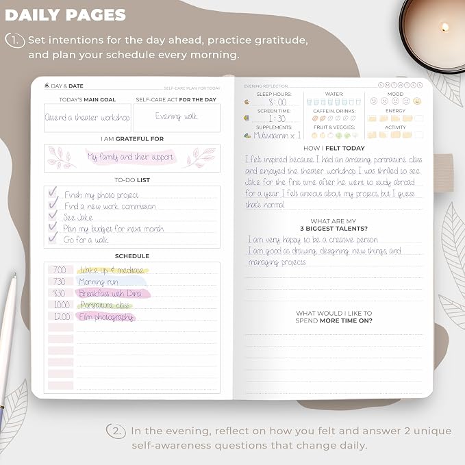 Clever Fox Self-Care Journal Pocket – Daily Reflection Notebook – Mental Health - Image 3
