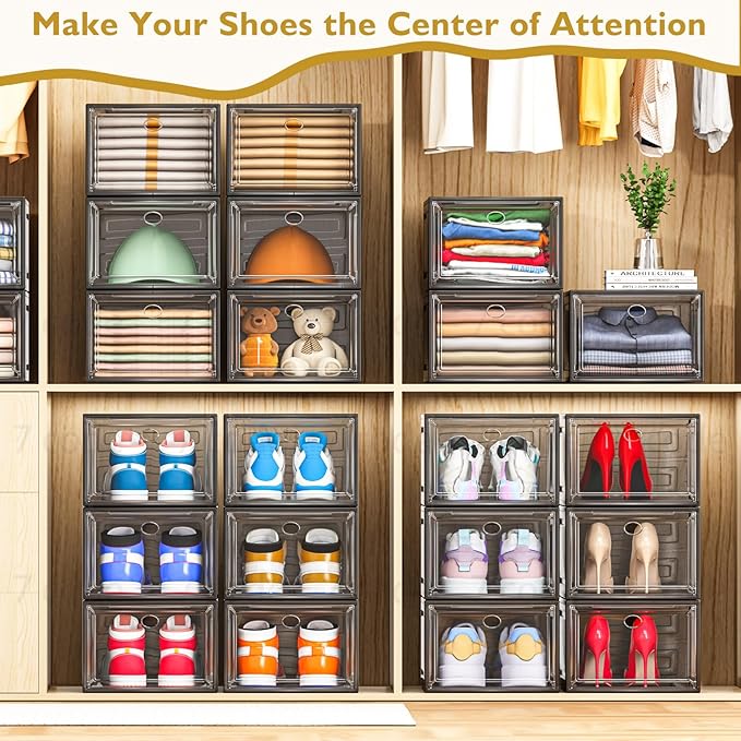 7 code Thicken & Sturdy Clear Shoe Storage Organizer - Image 7