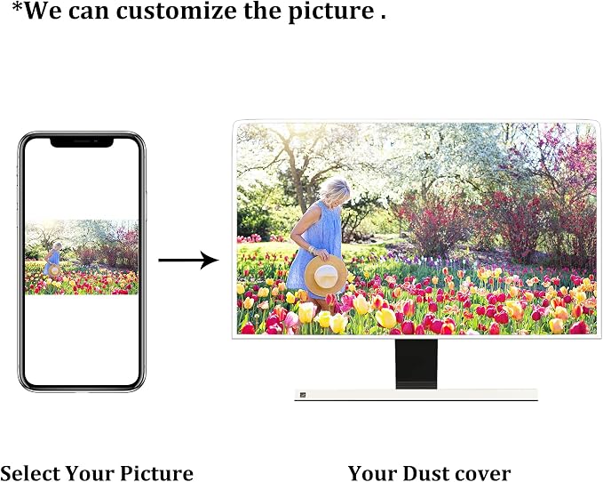 Baocicco Fashion Haze Blue Marble Screen TV Cover 32 Inch Full Body Cover - Image 7