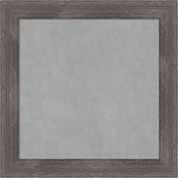Amanti Art Grey Framed Magnetic Board 15x15 X-Small Vision Board by AmantiArt