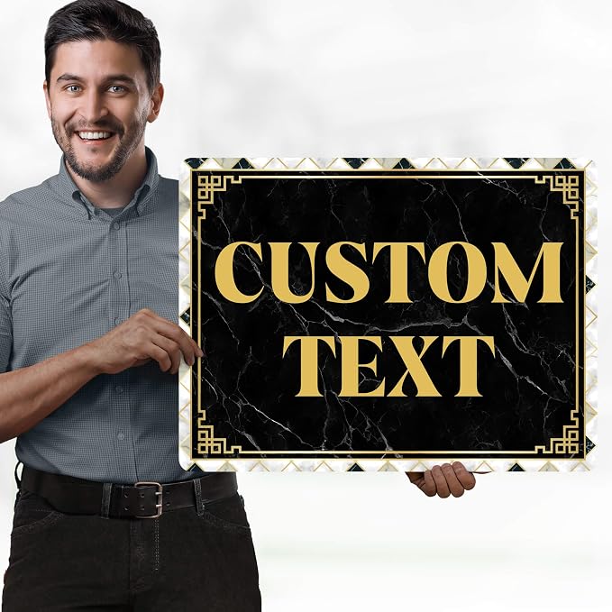 Custom Sign, Custom Street Sign, 11 Font Colors, 13 Font Styles, 4 Hole Options - Image 2