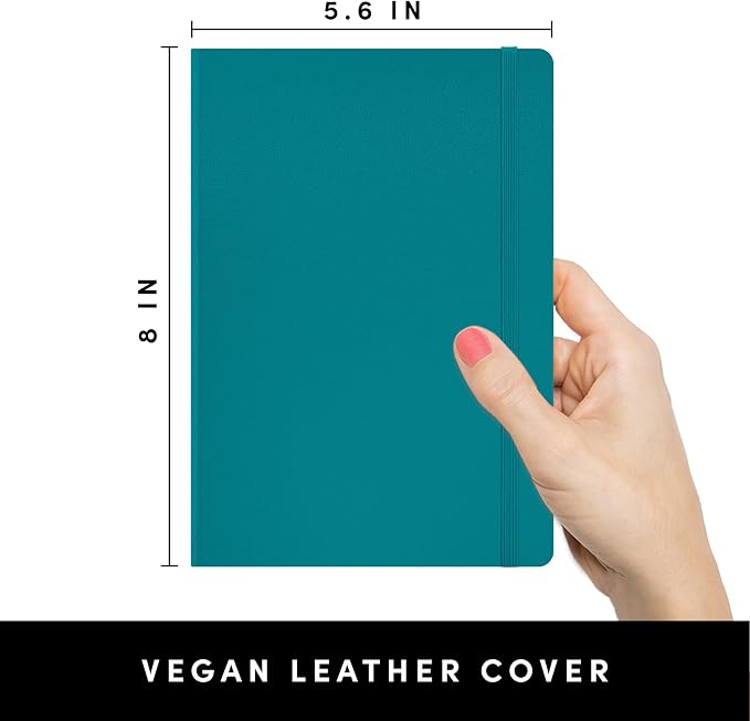 PAPERAGE Lined Journal Notebook, 160 Pages, Medium 5.6 in x 8 in - Image 2