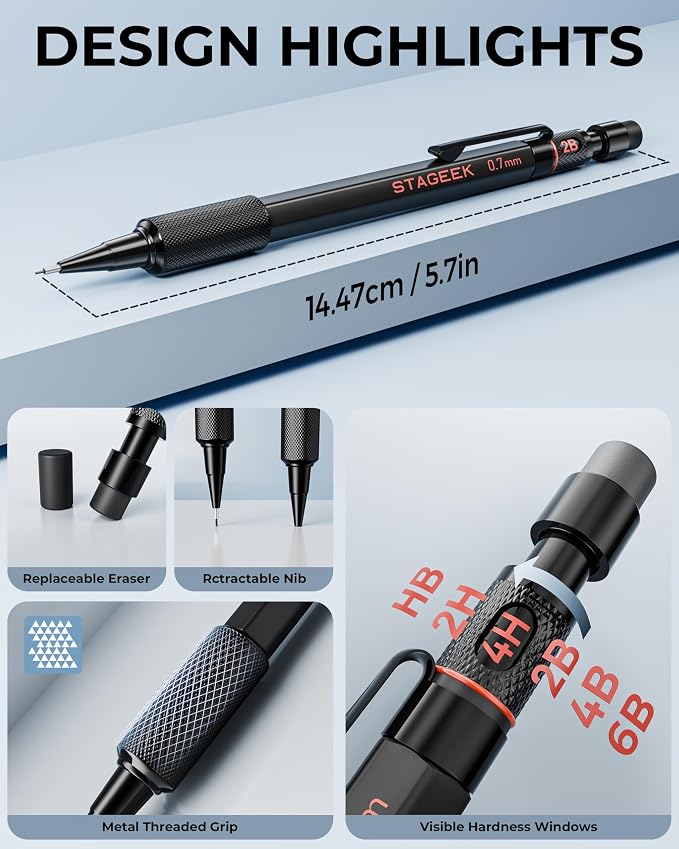 STAGEEK Mechanical Pencils 0.7mm - Image 4