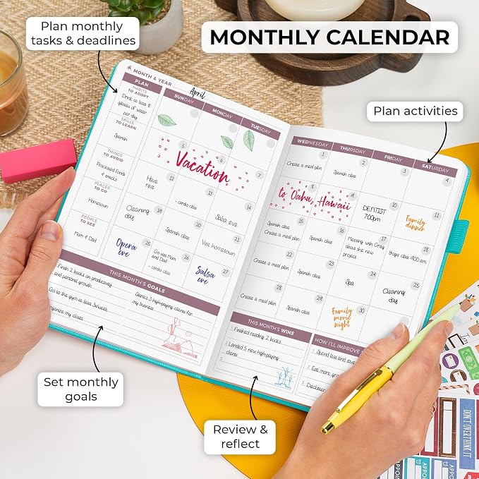 Clever Fox Planner 2nd Edition – Colorful Weekly & Monthly Goal Planner - Image 4