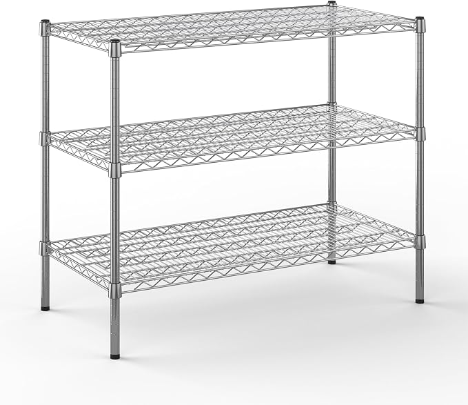 Regal Altair 21" Deep x 42" Wide x 34" Height Wire Shelving Kit | 3-Tier | NSF by Regal+Altair