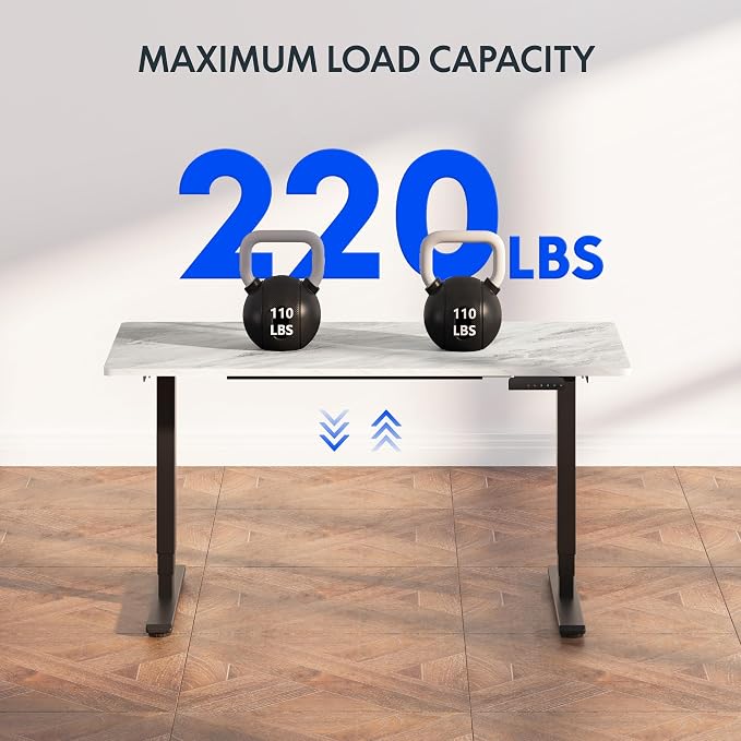 FLEXISPOT E6 3-Stage Dual Motor Electric Standing Desk 55 x 28 Sit Stand Up Desk - Image 3