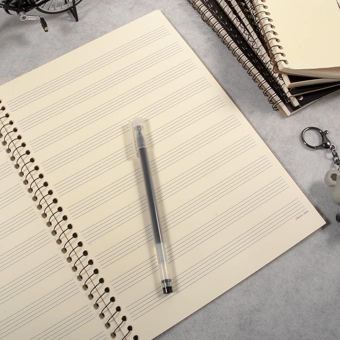 MAXCURY Blank Sheet Music Composition Manuscript Staff Paper Art Music Notebook - Image 7
