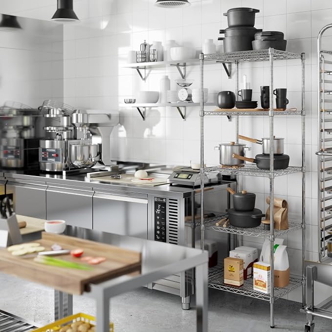 Regal Altair 21" Deep x 24" Wide x 74" Height Wire Shelving Kit | 5-Tier | NSF - Image 6