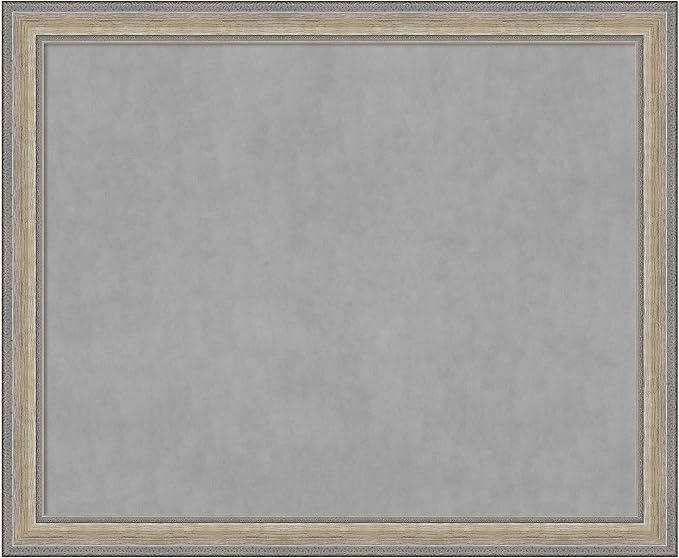 Amanti Art Silver Framed Magnetic Board 37x45 X-Large Vision Board by AmantiArt