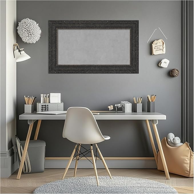 Amanti Art Black Framed Magnetic Board 17x29 Small Vision Board - Image 7