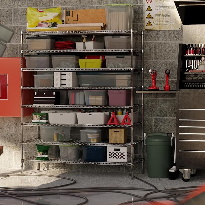 Regal Altair 24" Deep x 60" Wide x 74" Height Wire Shelving Kit | 8-Tier | NSF - Image 7