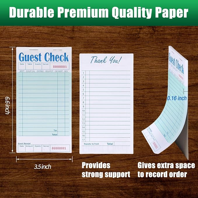 Guest Check Books 18 Pack, Guest Checks - Image 3