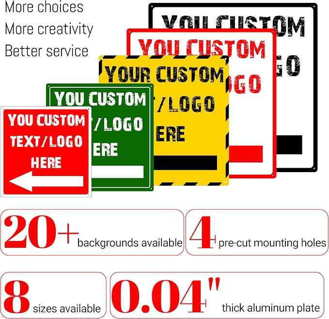 Custom Square Directional Signs - Image 4
