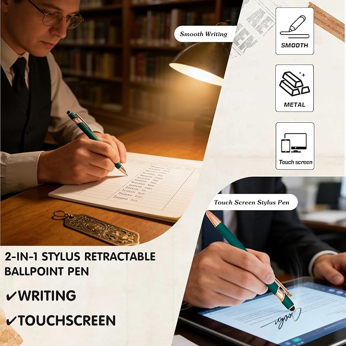 CRME Personalized Pen with Stylus Tip Customized Pens with Name/Logo Perfect - Image 4