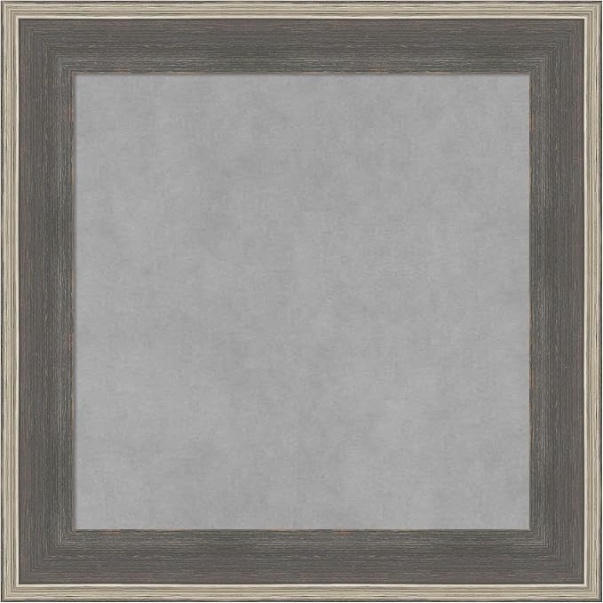 Amanti Art Grey Framed Magnetic Board 21x21 Small Vision Board by AmantiArt