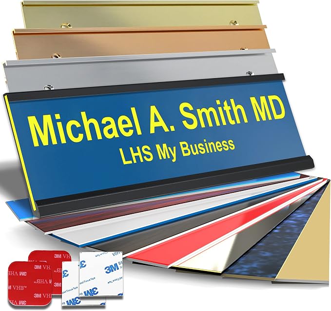 Custom Name Plate with Choice of Mounting by LHS+My+Business