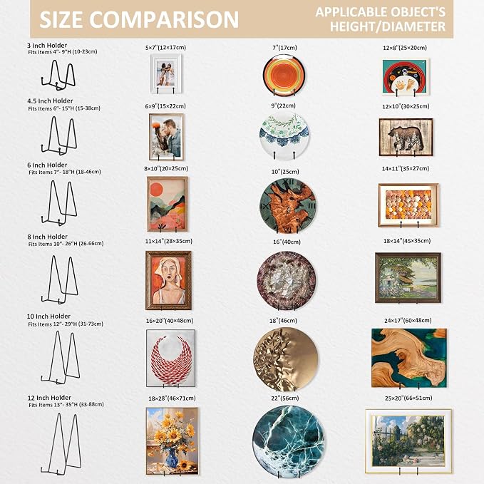 LIONWEI LIONWELI Plate Display Stand Easel Holders - Image 9