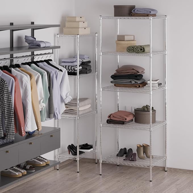 Regal Altair 24" Deep x 30" Wide x 86" Height Wire Shelving Kit | 5-Tier | NSF - Image 5