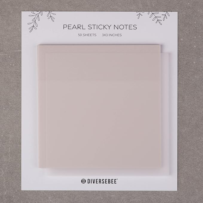 DiverseBee 50 Sheets Pastel Transparent Sticky Notes, 3x3” Clear Sticky Tabs - Image 7