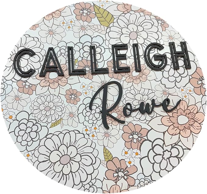 Baby Shower Sign, Newborn Girl Nursery Decor, Infant Room Sign, Girls Room Sign by Unknown