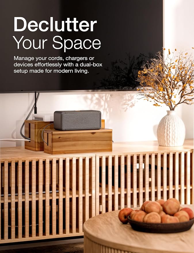 TIDITA Acacia Large Cable Management Box - Image 7