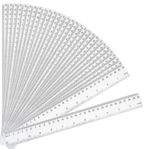 30 Packs Clear Plastic Ruler 12 Inch - Image 5
