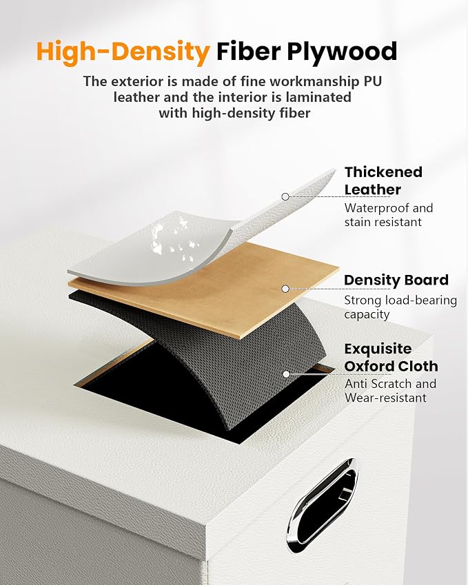 Oterri File Organizer Box with Lid, Portable Hanging File Box - Image 2