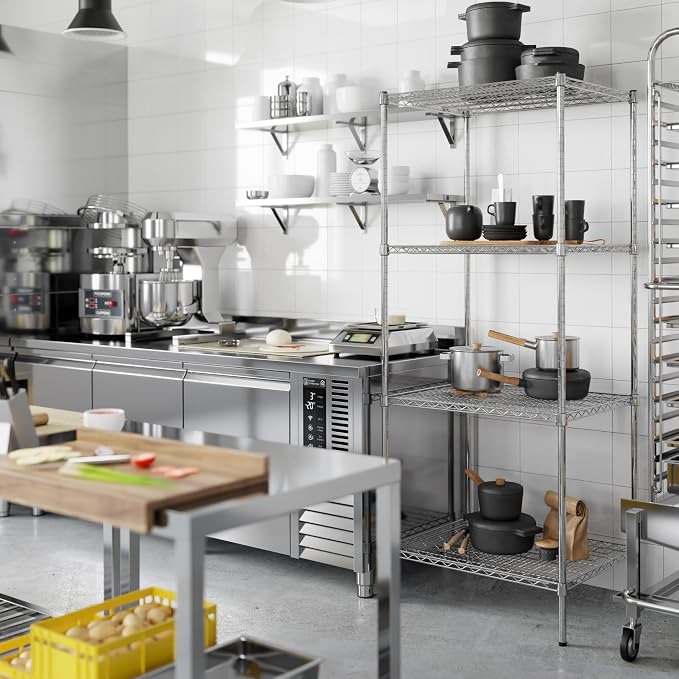 Regal Altair 24" Deep x 30" Wide x 74" Height Wire Shelving Kit | 4-Tier | NSF - Image 5