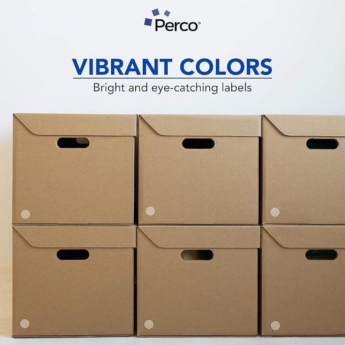 Perco Clear 1-Inch Round Circle Dot Sticker Labels - Image 6