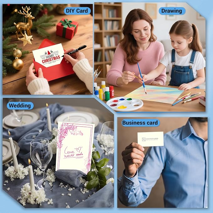 Cardstock 8.5 x 11, Thick Printer Paper, Card Stock Paper 200 gsm, 120 Sheets - Image 7