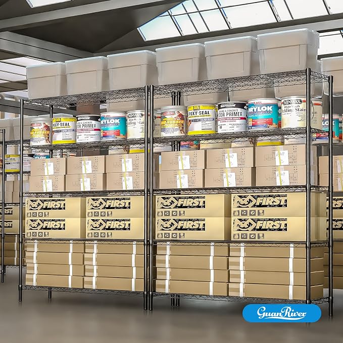 Guan River 5-Shelf Adjustable Metal Shelf Wire Shelving Unit Heavy Duty Storage - Image 7