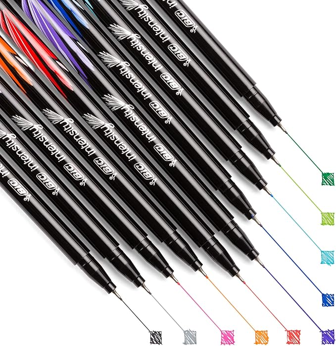 BIC Intensity Fineliner Marker Pen, Fine Point, Clean & Crisp Writing - Image 2