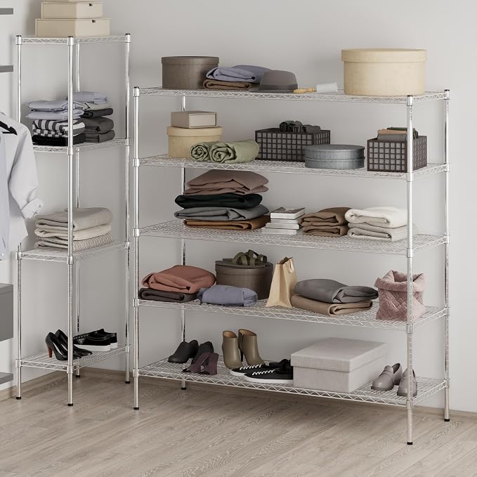 Regal Altair 21" Deep x 60" Wide x 64" Height Wire Shelving Kit | 5-Tier | NSF - Image 7