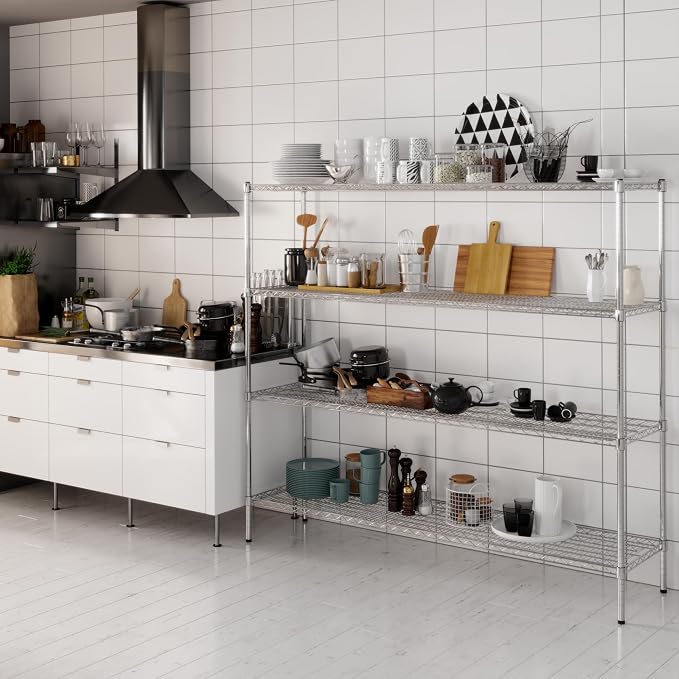 Regal Altair 18" Deep x 72" Wide x 64" Height Wire Shelving Kit | 4-Tier | NSF - Image 6