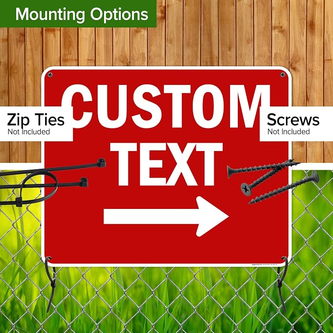 Custom Arrow, Custom Directional Sign, Right Arrow, 24x30 Inches, 55 mil thick - Image 5