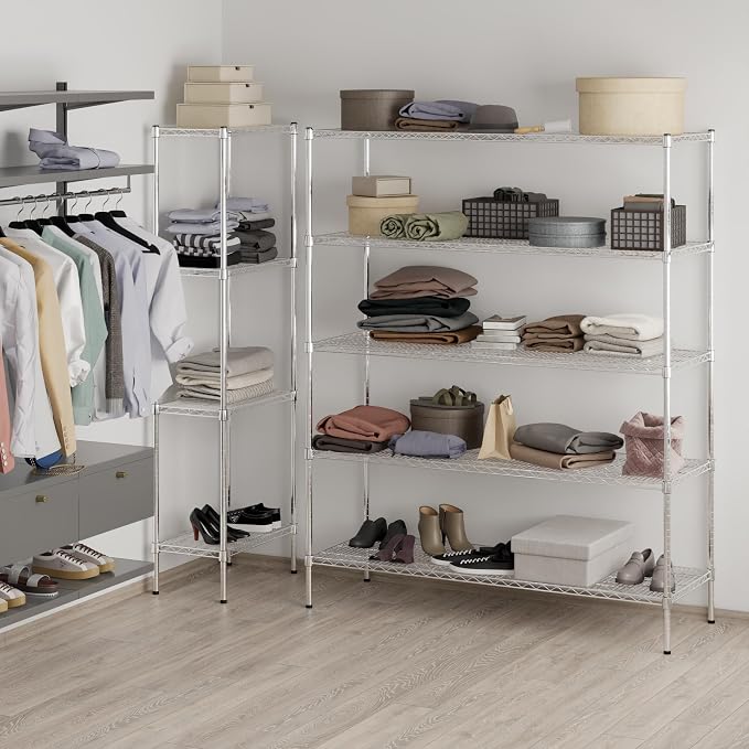 Regal Altair 21" Deep x 60" Wide x 74" Height Wire Shelving Kit | 5-Tier | NSF - Image 7