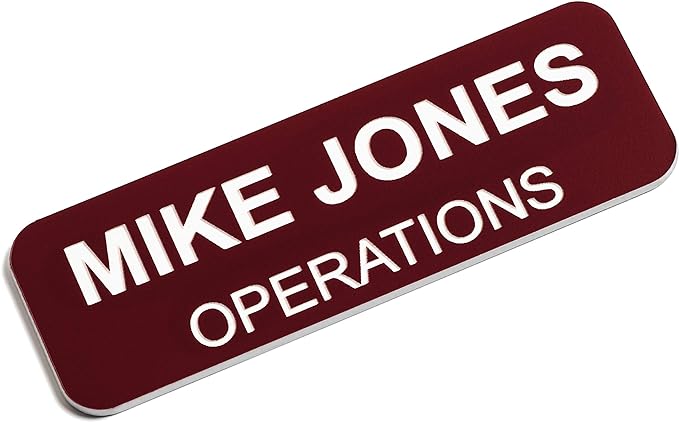 Custom Engraved Name Tag Badges – Personalized Identification by ProvidenceEngraving