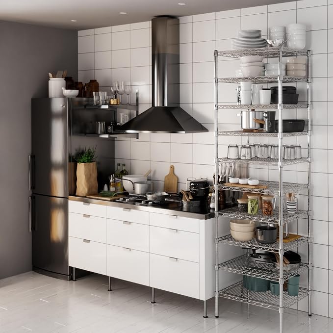 Regal Altair 21" Deep x 24" Wide x 86" Height Wire Shelving Kit | 10-Tier | NSF - Image 6