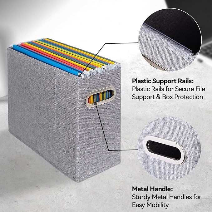 ComfortKeeper 2 Packs Letter Size File Organizer, File Folders Organizer - Image 4