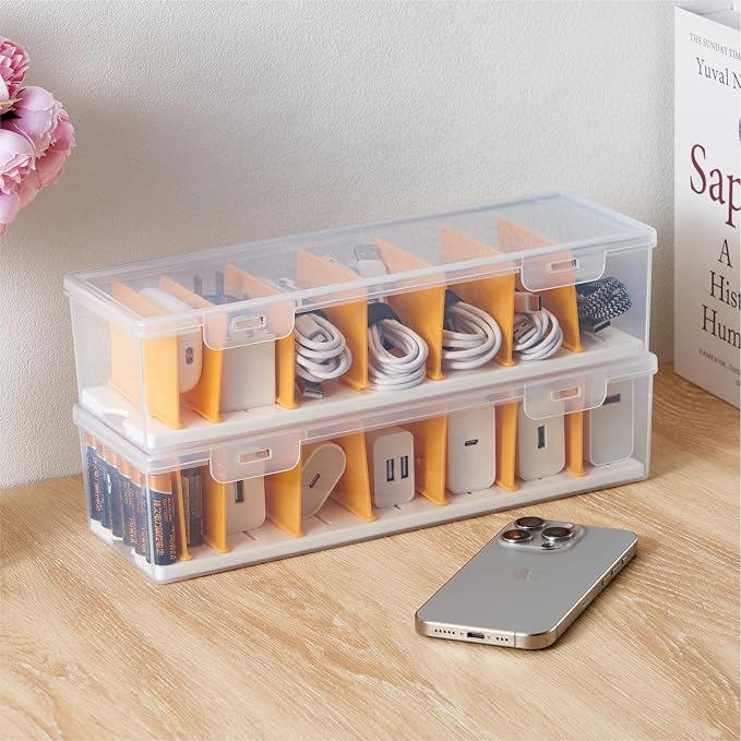 Fzooua Cable Organizer Storage Box - Image 7