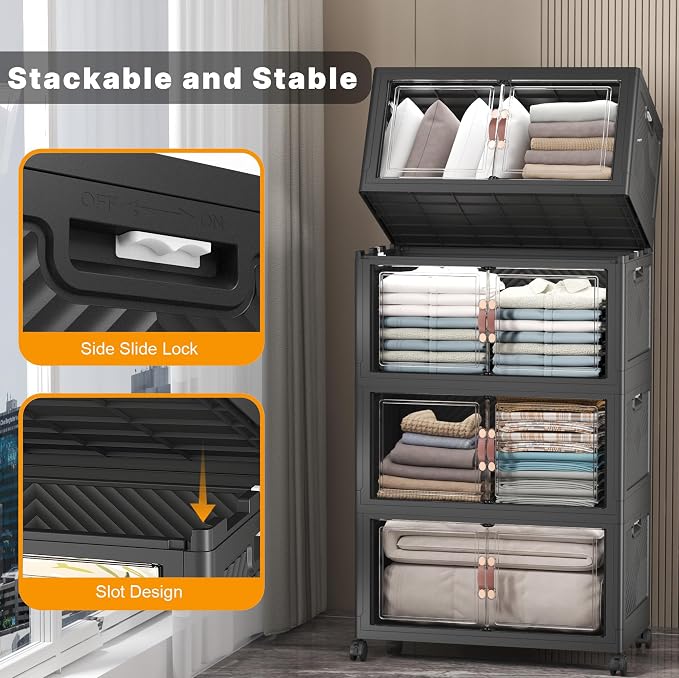 UAMFURI Extra Large Stackable Storage Bins - Image 7
